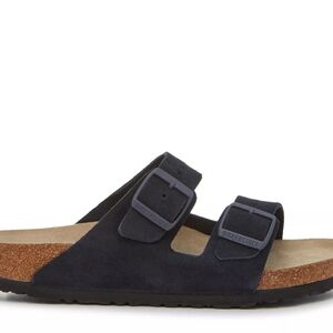 Birkenstock Arizona Suede Slide Sandal in Dark Blue